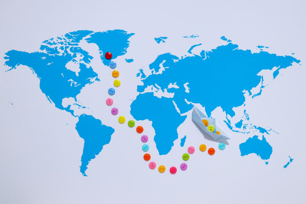 concept of travel and adventure with paper boat 2023 11 27 05 26 48 utc