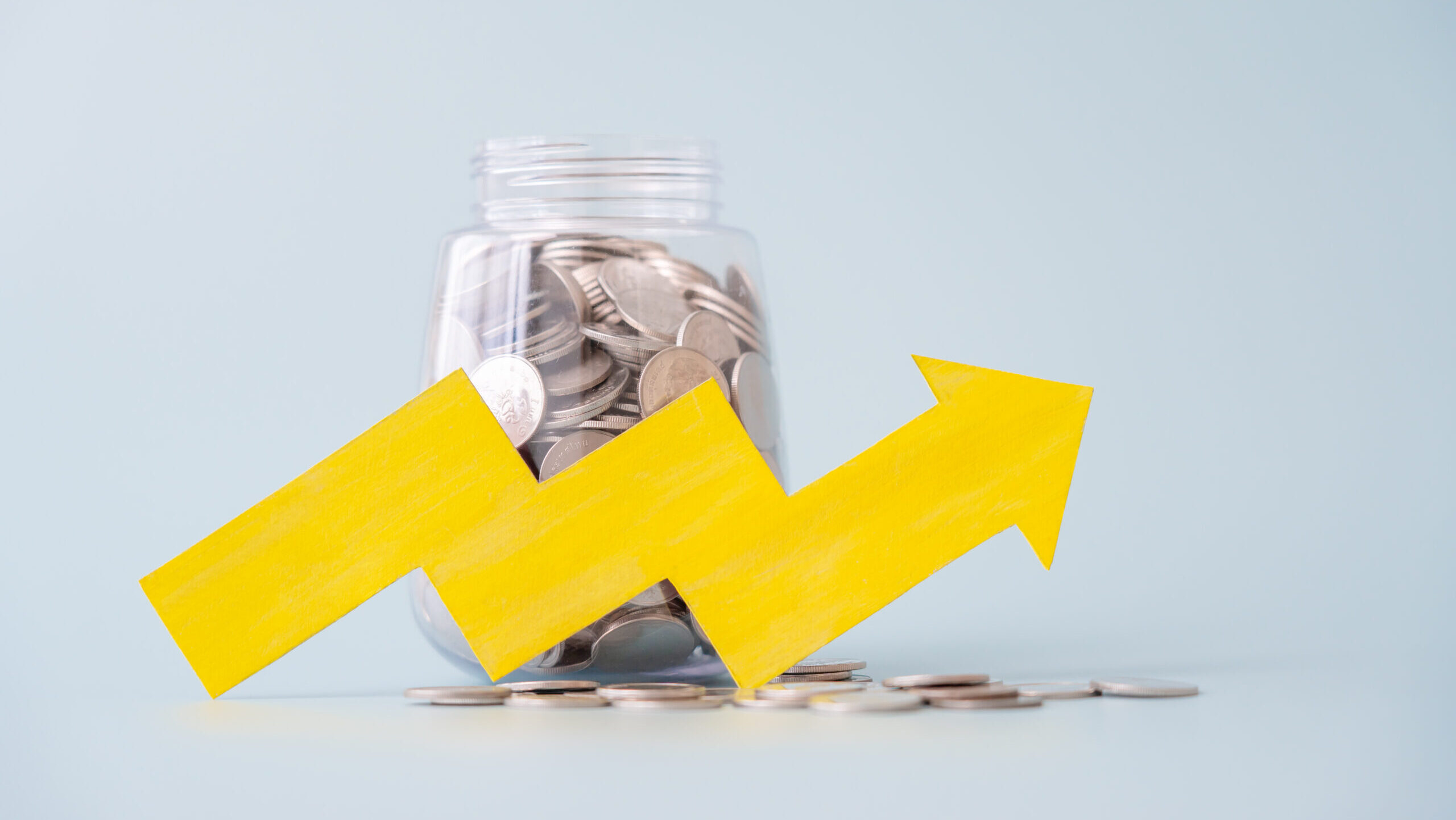 savings money increase coins in jar and yellow pap 2023 11 27 04 51 26 utc scaled e1731920000163