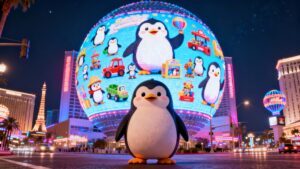 胖企鵝用實體 IP 登拉斯維加斯,不談 NFT 更紅!