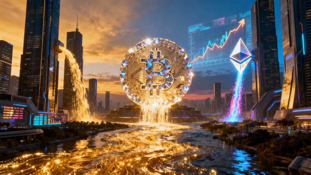 年底回調難擋資金熱情：2025年美國加密 ETF 淨流入約 320 億美元 | 鉅亨網 - 快訊